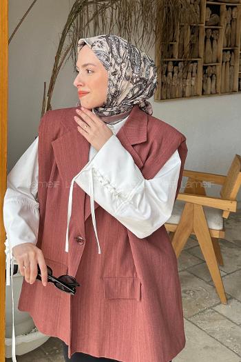 Lamelif Retro Desen Soft Eşarp Bej