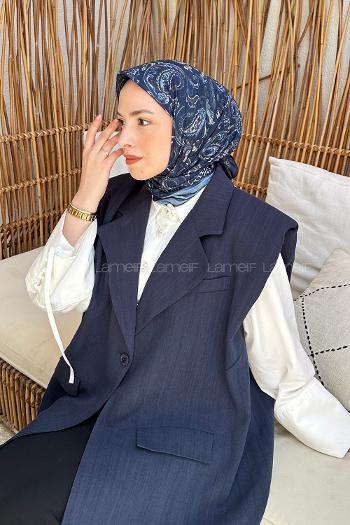 sen Soft Eşarp Lacivert