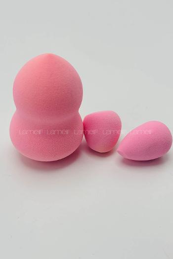 Lamelif Jol Beauty Makyaj Süngeri 3 lü Pembe