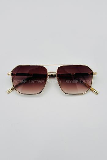 Lamelif Burberry İmzalı Luxery Kahverengi Güneş Gözlüğü