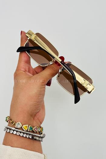 Lamelif Celine Luxery Kahverengi Güneş Gözlüğü