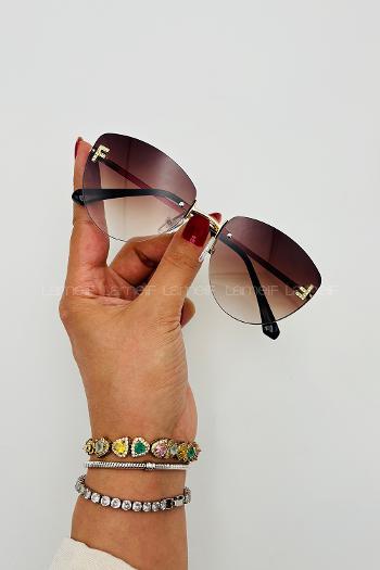 Lamelif Fendi Luxery Kahverengi Güneş Gözlüğü