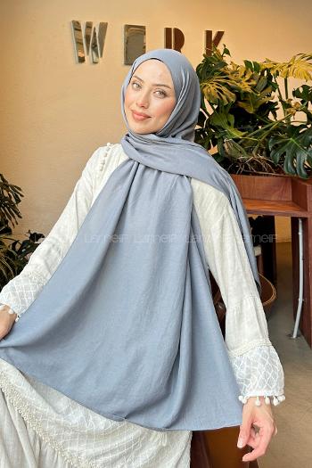 Smoked Cotton Cotton Fabric Straight Shawl