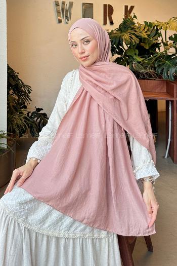 Powder Cotton Straight Shawl