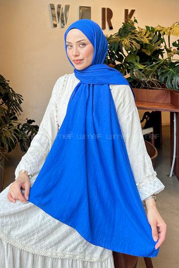 Saxe Cotton Straight Shawl