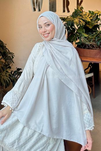Stone Cotton Cotton Fabric Straight Shawl