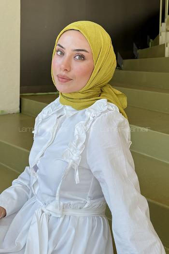 Lamelif Bambu Eşarp Yağ Yeşili