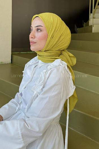 Lamelif Bambu Eşarp Yağ Yeşili