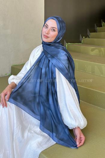 Lamelif Batik Desen Soft Şal Antrasit