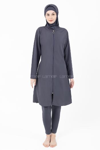 Lamelif Haşama Tesettür Mayo Hijap Füme