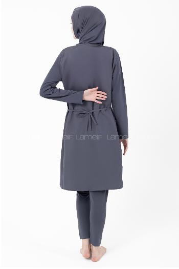 Lamelif Haşama Tesettür Mayo Hijap Füme