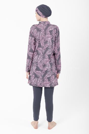 Lamelif Haşama Tesettür Mayo Hijap Lila