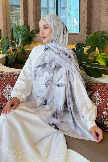 Mink Cotton Fabric Flowering Printed Shawl
