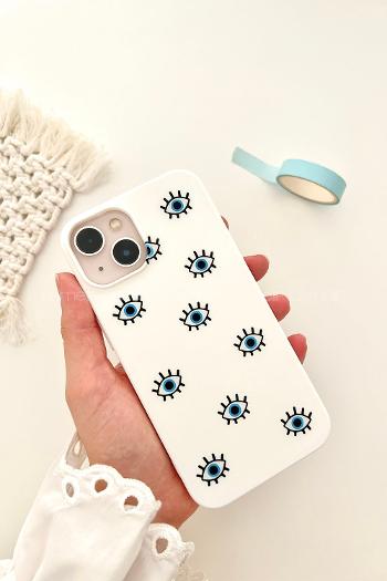 Lamelif  ıPhone 13-14 Göz Baskılı Telefon Kılıfı