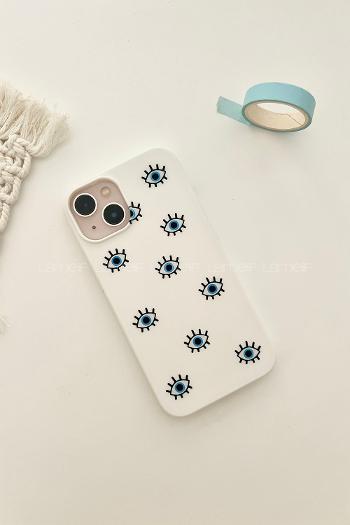 Lamelif  ıPhone 13-14 Göz Baskılı Telefon Kılıfı