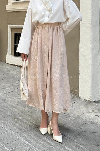 Lamelif Pera Keten Etek Krem