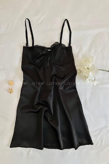 Black Cotton Fabric Underwire Unsupport 