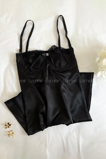 Black Cotton Fabric Underwire Unsupport 