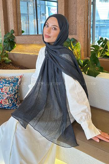 Lamelif Müslin Şal Antrasit