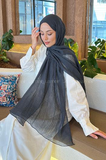 Lamelif Müslin Şal Antrasit