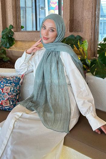 Lamelif Müslin Şal Çağla Yeşili