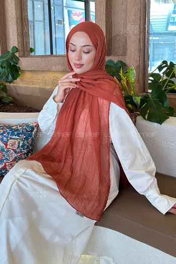 Lamelif Müslin Şal Kiremit
