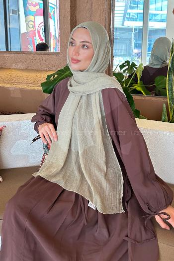 Lamelif Müslin Şal Koyu Taş