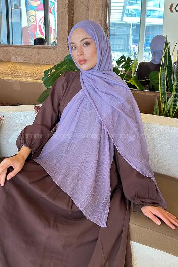 Lamelif Müslin Şal Lila