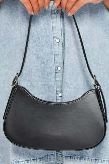 Lamelif Baget Omuz Çanta Rugan Siyah