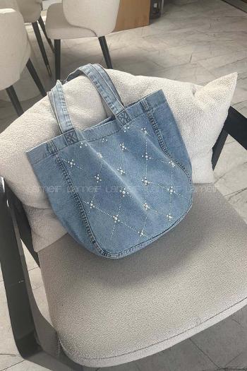 Denim Blue Without Accessories Kumas Arm Bag Bag