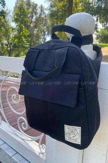 Black Without Accessories Rope Hand Bag Bag