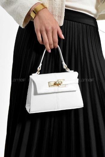 Lamelif Anastasia Model Kadın El Ve Omuz Çantası Beyaz