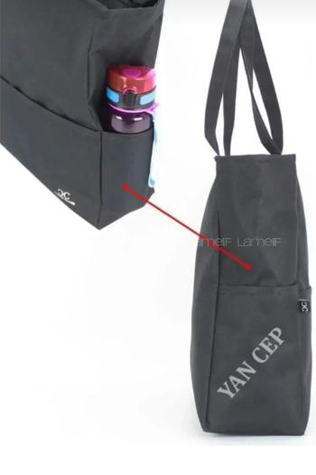 Black Without Accessories Rope Hand Bag Bag