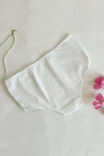 White Cotton Fabric Scanties