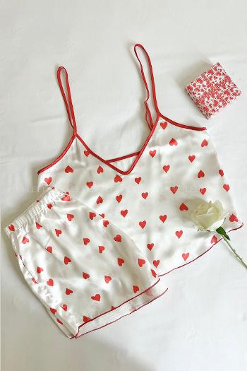 Lamelif Saten Takım Desteksiz