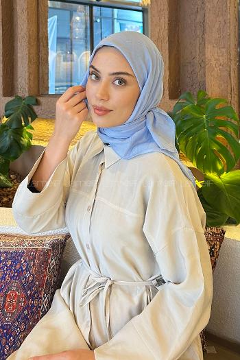 Lamelif Bambu Eşarp Bebe Mavi