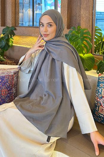 Smoked Cotton Straight Shawl