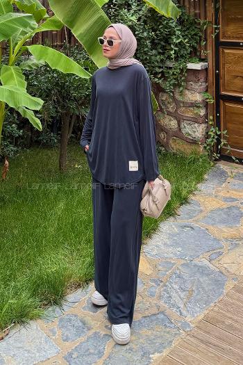 Lamelif Armalı İkili Takım Antrasit