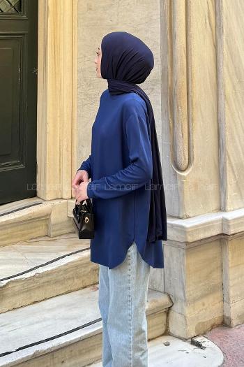 Lamelif Basic Sweat Lacivert