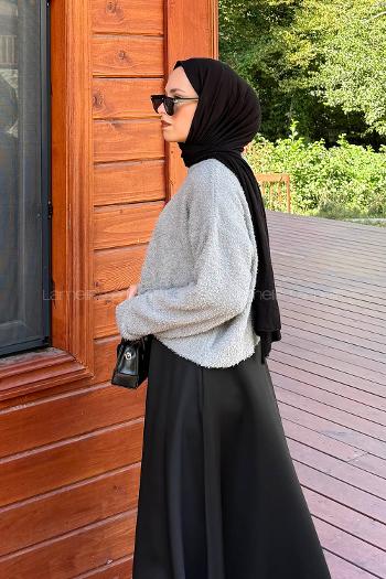 Lamelif Buklet Basic Kazak Gri