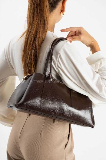 Lamelif Zeına Model Kadın El Ve Omuz Çantası Acı Kahve