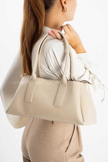 Lamelif Zeına Model Kadın El Ve Omuz Çantası Bej