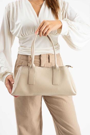 Lamelif Zeına Model Kadın El Ve Omuz Çantası Bej