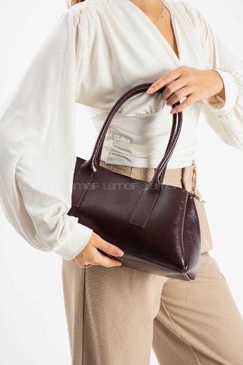 Lamelif Zeına Model Kadın El Ve Omuz Çantası Bordo