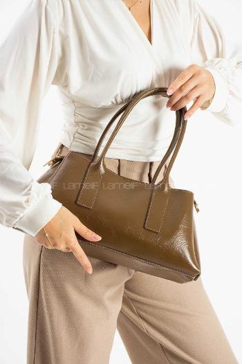 Lamelif Zeına Model Kadın El Ve Omuz Çantası Soft Kahve