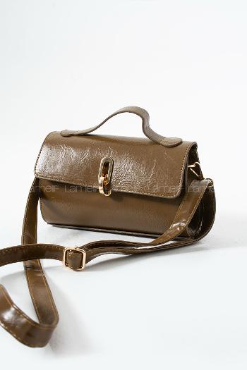 Lamelif Leına Model Kadın Çapraz Çantası Soft Kahve