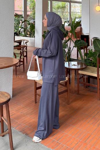 Lamelif Oysho Kapüşonlu Takım Antrasit