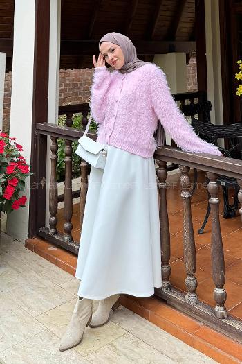 Lamelif Sakallı Hırka Pembe