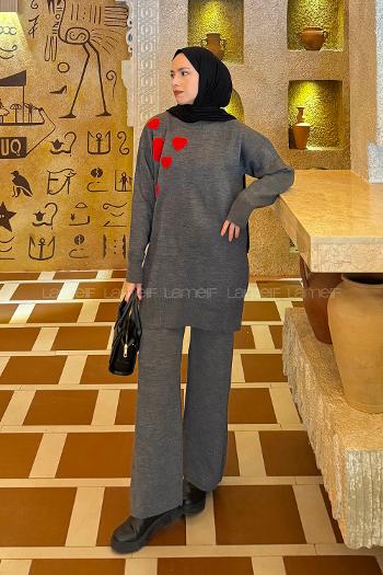 Lamelif Kalpli Triko TakımFüme