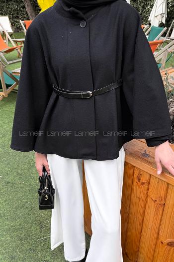 Lamelif Kemerli Panço Siyah